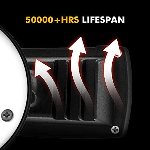 LUTEC 2 Packs 14W LED Flood Light Outdoor, 1300LM 5000K Single-Head Floodlight