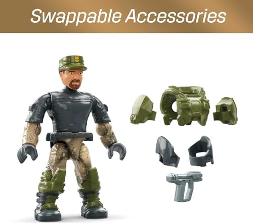 MEGA Halo Toy Vehicles Building Sets, UNSC Hornet Recon Aircraft with 2 Poseable, Collectable Micro Action Figures and Accessories