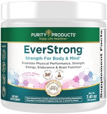 Purity Products EverStrong Powder from Muscle Matrix Blend - Creapure Creatine - Boron (FruiteX-B PhytoBoron) - CoffeeBerry Extract - Boosted with