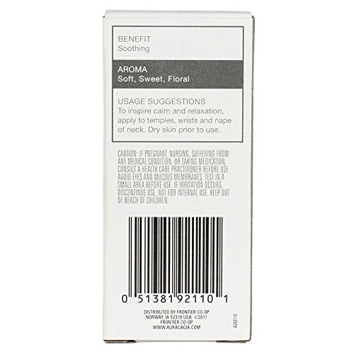 Aura Cacia Roll-On Essential Oil Blend, Peppermint, 0.31 Ounce