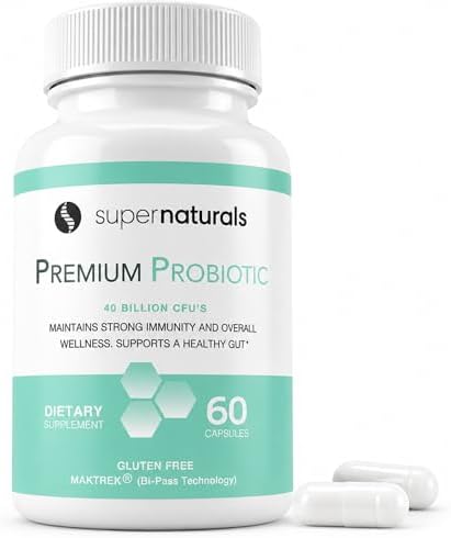 Premium Probiotics, 40 Billion CFU Probiotics for Digestive Health, Made with MAKTrek Bipass Technology, Women & Mens Probiotics for Gut Health