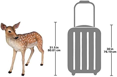 Design Toscano Spotted Deer, Forest Fawn Sculpture