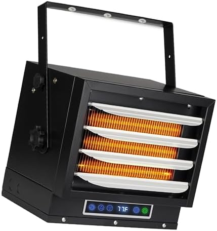 Vie Air 7500W Portable Hard-Wire Installation Garage Heater With Remote and Vertical and Horizontal Air Flow