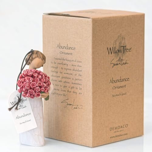 Willow Tree Abundance Hanging Ornament, Sculpted Hand-Painted Figure | Cast from a Susan Lordi Original Carving, Meaningful Gift for Any Occasion, Ready to Hang, Collectible Resin Keepsake