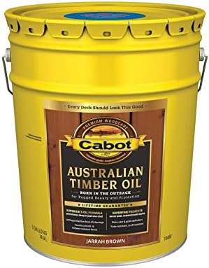 5 gal Cabot 19460 Jarrah Brown Australian Timber Oil Water Reducible