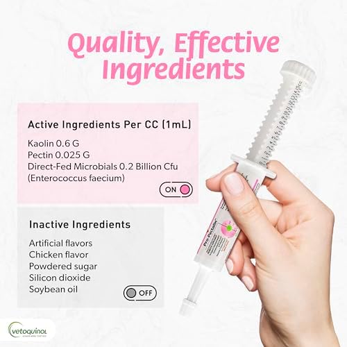 Vetoquinol Pro-Pectalin Oral Paste for Dogs & Cats – Chicken Flavor – Helps Reduce Occasional Loose Stool & Diarrhea, Balance Gut pH, Support Normal Digestion & Intestinal Flora - 30 cc