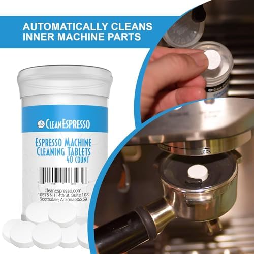 CleanEspresso - Designed For Breville Cleaning Kit - 40 Cleaning Tablets and 6 Water Filters for Breville Espresso Machines - 2g Espresso Machine