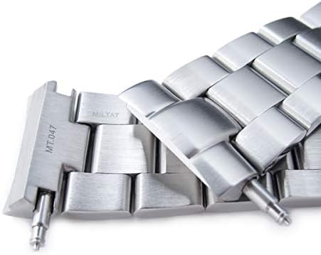 MiLTAT 22mm Watch Band for Seiko Turtle SRP773 SRPE05 SRP779 SRPA21, Super-O Screw-Link