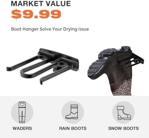 Waders for Men Waterproof Women Fishing Chest Wader with Boots | 2-Ply Nylon/PVC, for hunting & fishing, with boot hanger