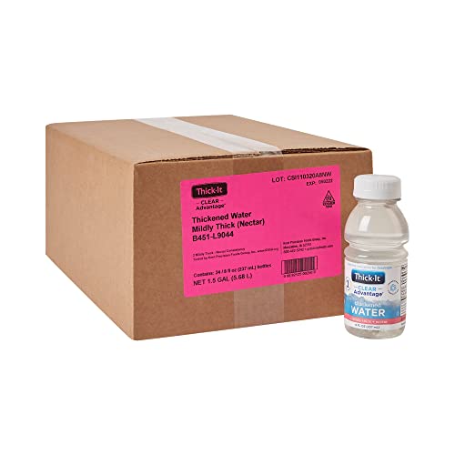 Thick-It Clear Advantage Mildly Thick/Nectar Water Drink, 8 oz, 24 Pack