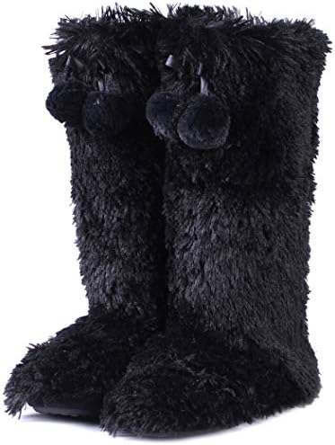 Home Slipper Women's Soft Fleece Plush Warm Indoor House Slipper Boots Shoes