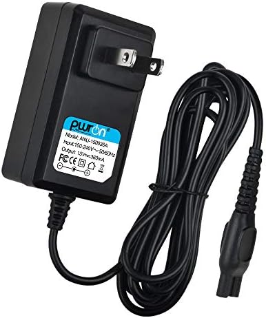 Philips Razor Charger, 15V 5.4W AC DC Adapter (6.6ft) Fits for Philips Norelco HQ8505/8500X Shaver Razor HQ RQ QC QT at PT XL HS Series
