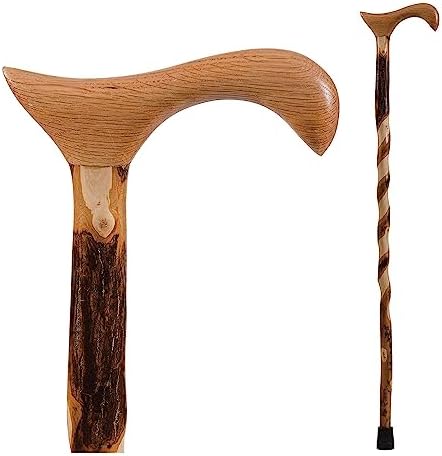 Brazos Wooden Walking Canes for Men and Women, Stable Walking Sticks for Seniors, Made in The USA