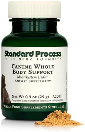 Standard Process Inc. Whole Body Multisystem Support Supplement for Canines - Nutritional Powder for Daily Health Maintenance - 25 g