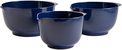 Hutzler Melamine Mixing Bowl Set: 2, 3 and 4 Liters, White (3234WH)