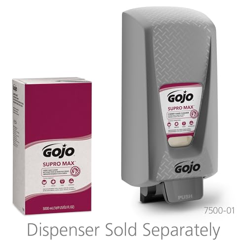 GOJO PRO TDX Supro Max Hand Cleaner Refill, Citrus, 4ct x 2000 mL-7272-04 | Citrus Scent Hand Cleaner and PRO TDX Push-Style Dispenser (7272-04)