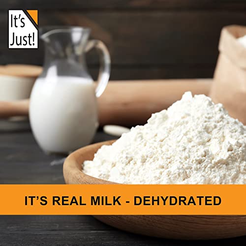 It's Just - Whole Milk Powder, 2lbs, rBST/rBGH Hormone Free, Shelf Stable, Just Add Water, Made in USA, Dry Milk Powder, 32oz