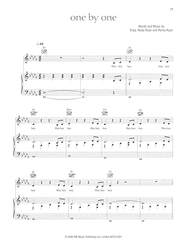 Enya - A Day Without Rain | Piano Vocal Guitar Songbook | 12 New Age and Celtic Hits | Includes Sheet Music, Lyrics