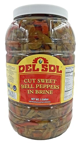 Del Sol Cut Sweet Bell Peppers in Brine (1 Gallon)