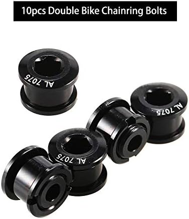 Saiper 10pcs Double Chainring Bolts M8 Chain Ring Bolts
