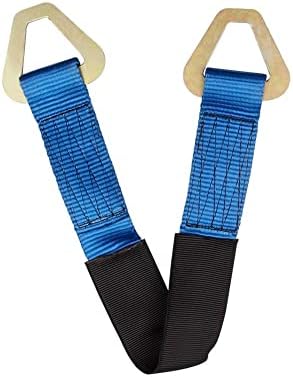 Axle Straps 10000 Lbs Break Strength 3335 Lbs Working Load Blue Car Axle Straps for Race Car Hauler Tow Truck 4x4 Off-Road,4 Pack (2 Inch by 24 Inch)