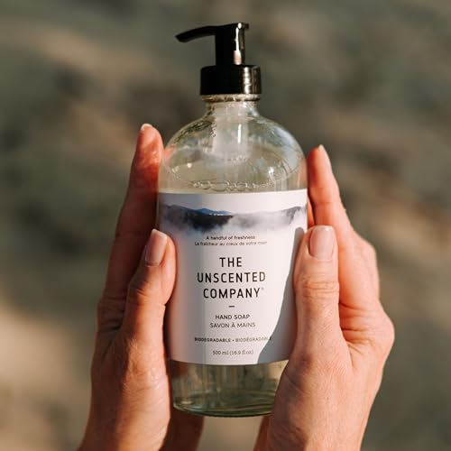 The Unscented Company, Hand Soap Liquid Glass Bottle, 16.9 Fl Oz