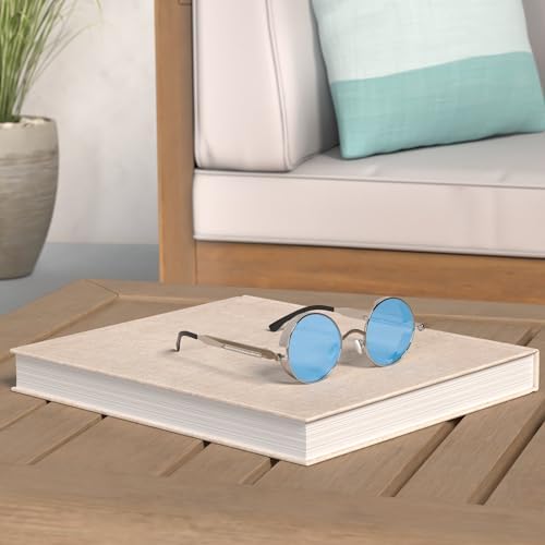 Frienda 4 Pcs Retro Steampunk Sunglasses