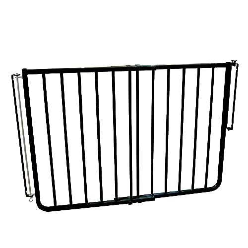 Cardinal Gates SS30 Stairway Special Baby and Pet Gate, 27-42.5 in, Black | One-hand latch, two-way swing and angle-mount hardware for babies and pets