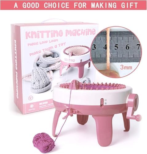 SENTRO Knitting Machine 48 Needles with Row Counter, Crochet Knitting Loom Machine for Beginners