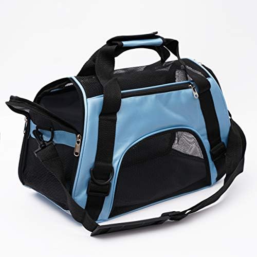 MuchL Cat Carrier for Cats Soft-Sided Travel Pat Carrier for Cat with Wooden Padding Board Airline Approved Lightweight Comfortable Cat Bag for