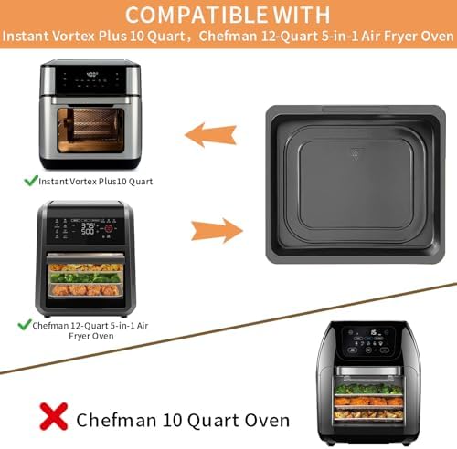 Air Fryer Grill Pan for Instant Vortex Plus10 Quart Chefman 12-Quart 5-in-1 AirFryer Oven