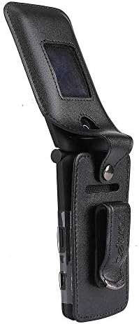BELTRON Fitted Leather Case for Coolpad Snap 3312A Flip Phone (Boost Mobile, Sprint, T-Mobile, Virgin Mobile) Features: Rotating Belt Clip