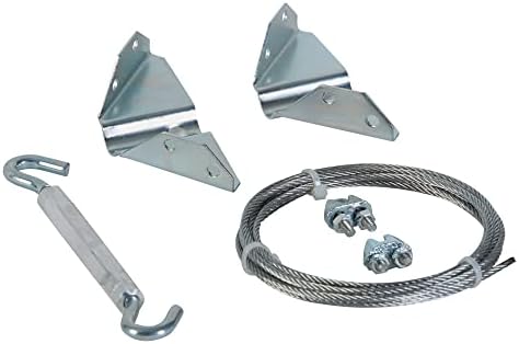 National Hardware Anti-Sag Gate Kit, Heavy-Gauge Steel, Zinc Plated | Corrects and Prevents Gate Sag Up to 7.5 ft Diagonal, Cable, Turnbuckle
