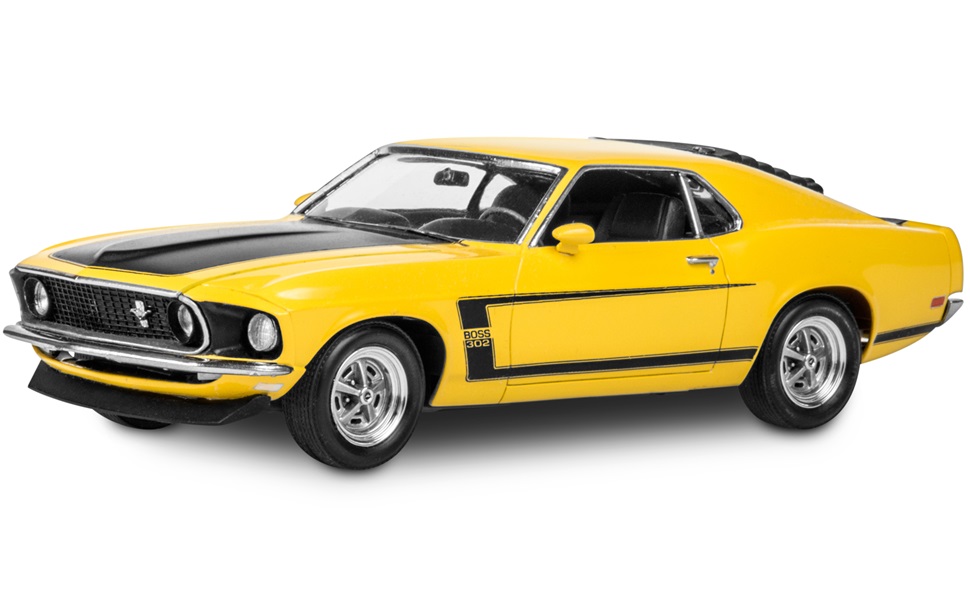 Revell 85-4313 '69 Boss 302 Mustang 1:25 Scale 109-Piece Skill Level 4 Model Car Kit