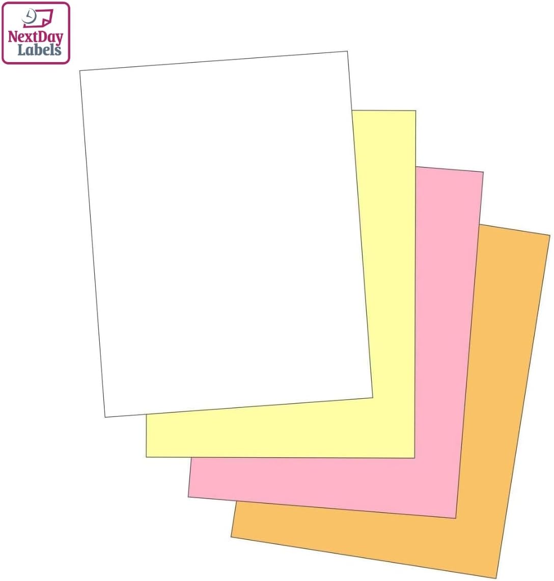 NextDayLabels Carbonless NCR Paper, 2 Part Reverse #5887, 8.5" x 11"