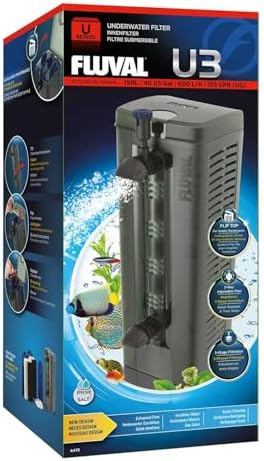 Fluval U4 Underwater Filter, Freshwater and Saltwater Aquarium Filter, A480,Black