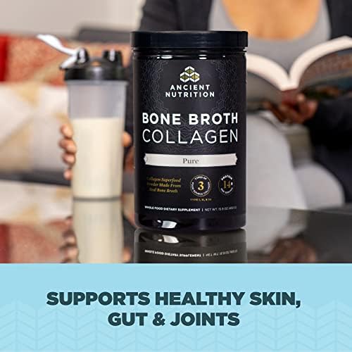 Ancient Nutrition Hydrolyzed Bone Broth Collagen Peptides, Chocolate