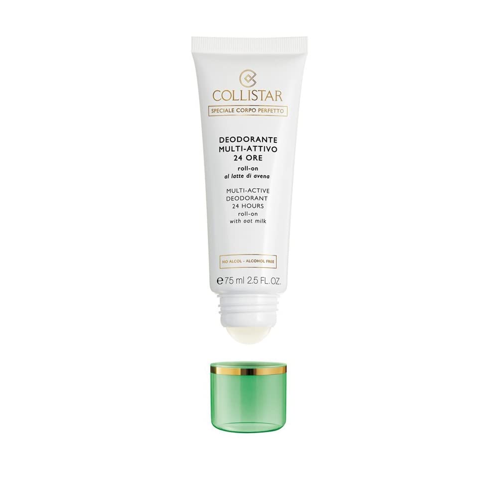 Collistar Perfect Body Deodorant 24h Roll-on 75 ml whit Oak Milk 75 ml, 2.5 Fl Oz, made in italy [italian import]