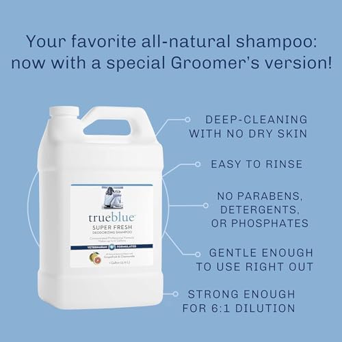 Trueblue Pure & Sure Puppy Shampoo – Cleansing Wash, Deodorizing, Moisturizing – Toxin Free, Milk, Honey Natural Botanical Blend – Tearless Dog Shampoos – 12 Fl. Oz.