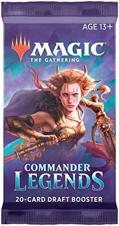 Magic The Gathering Commander Legends Booster Pack - 2 Legends - Total 20 MTG Cards (1 Draft Booster)
