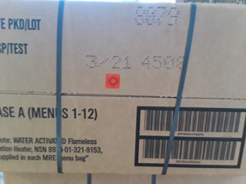 MILITARY MREs BOX A INSP/TEST DATE 03/2021 | MRE Box Genuine Military – Case A, Inspection/Test Date 03/2021, Field-Ready Meals Ready to Eat