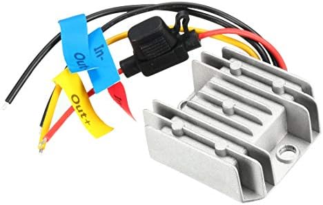 uxcell Power Voltage Converter DC 12V/24V to DC 6V 10A 60W Waterproof Voltage Convert Transformer