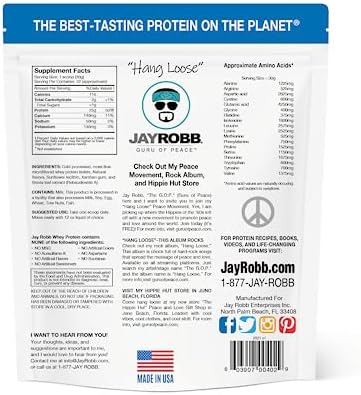 JAYROBB Whey Protein (5 Pound, Vanilla)