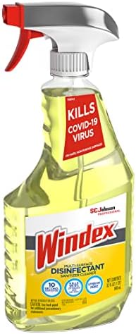 SC Johnson Professional Windex Disinfectant Surface Cleaner 32oz, 32 Fl Ounce