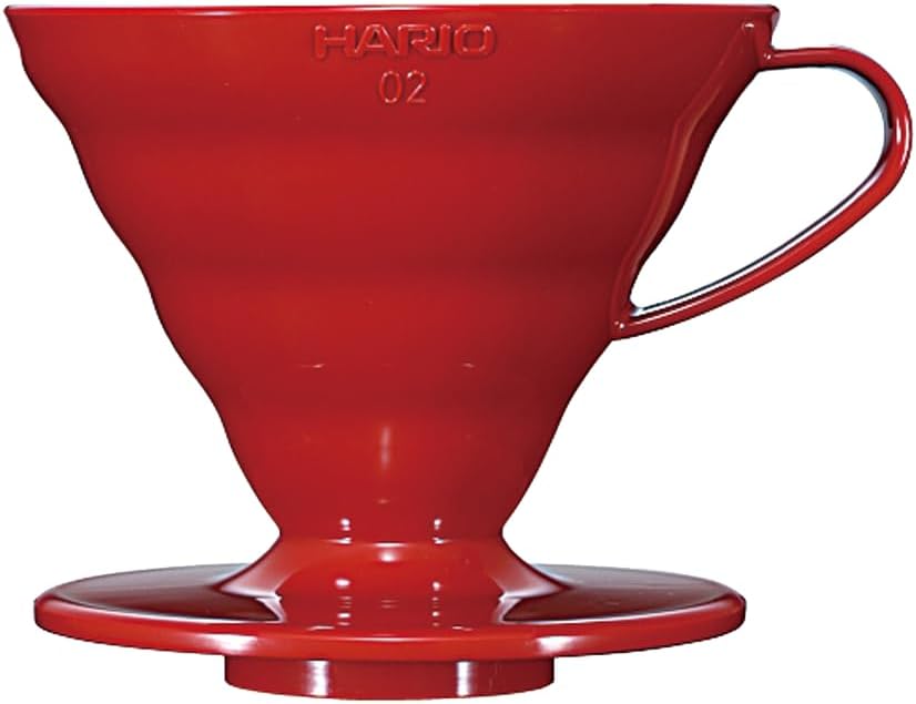 HARIO V60 Plastic Coffee Dripper, Size 02, Clear | Plastic