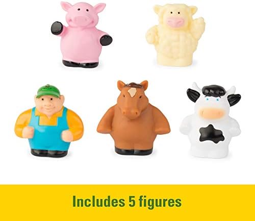 TOMY John Deere Animal Sounds Hayride Musical Tractor Toy - Musical Hayride Toddler Toys - Includes Farmer Figure, Tractor