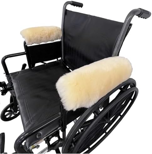 Sheepskin Ranch Natural Wool Wheelchair Seat Pad, Cushion for Tailbone, Sciatica, Skin Irritation, Discomfort & Back Pain Relief, Suitable as Office Chair, Wheelchair & Seat Cushion, Made in The USA