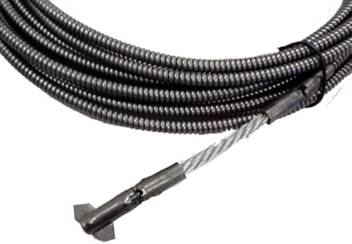 Erickson ARC-354 1/4" x 35' Replacement Drain Cable with Crawl Head – Compatible with Model "A" Hand Tool
