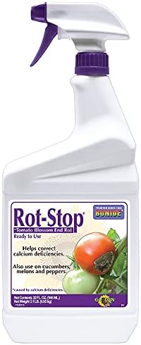 Bonide Rot-Stop Tomato Blossom End Rot, 32 oz Ready-to-Use Spray | Garden Fertilizer For Calcium Deficiency in Plants