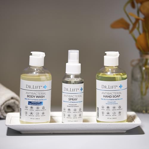 Dr. Lift Antibacterial Body Wash, Lemon, Spirulina, Vegan, 8 Fl Oz
